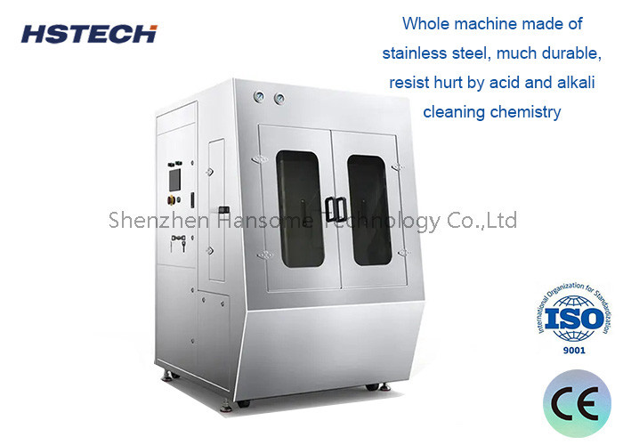 高精度SMTステンシルクリーニングマシン 3レベルフィルターシステムと緊急停止ボタンを