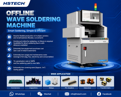 最新の企業ブログについて HSTECH Offline Selective Wave Soldering Machine | Efficient PCB Soldering Solution