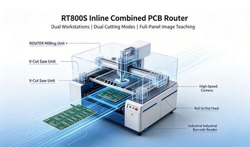 最新の企業ブログについて New Release: RT800S Inline Combined PCB Router Depaneling Machine