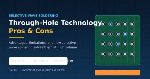 最新の企業ブログについて Through-Hole Technology Pros and Cons: How Selective Wave Soldering Machine SW-450YT Wins
