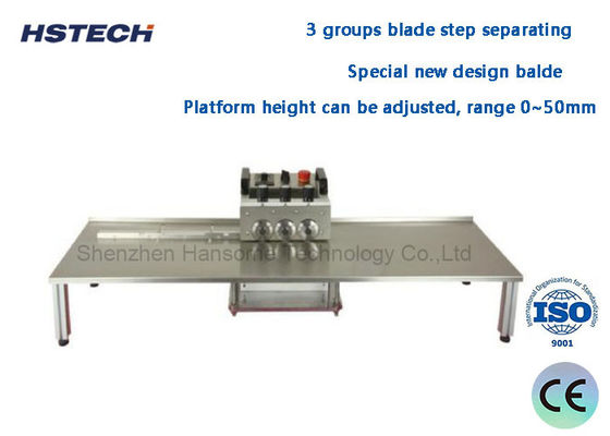 良い価格 3 グループ ブレイド PCB デパネライザー LED ストライプライトのための低力ストレス オンライン