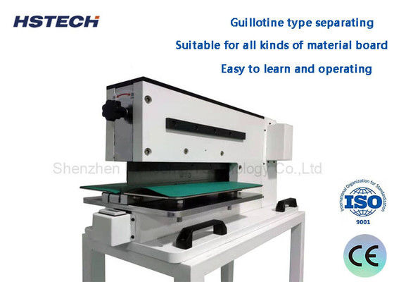 良い価格 新しい状態のPCBデパネリング機器 強力な低ストレスのV切断線形刃 パネウマティックPCB分離機 HS-310 オンライン