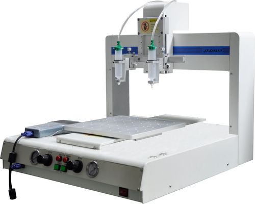 良い価格 350WのLCDスクリーンエポキシ粘着剤配送器 ±0.02mmの重複精度と4軸制御 オンライン