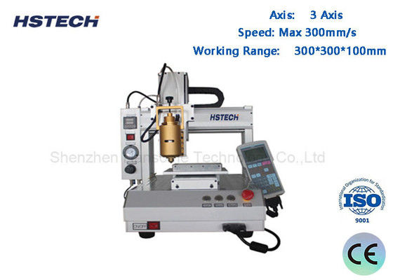良い価格 自動デスクトップ 3 軸 PUR 接着剤配送機 300mm/s 速度と 0.02mm 繰り返し精度 オンライン