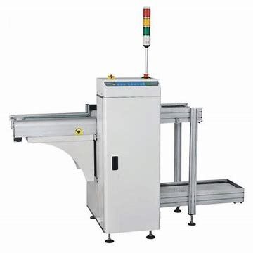 良い価格 平面ベルト 90度PCB卸荷装置 タッチスクリーン 6bar オンライン